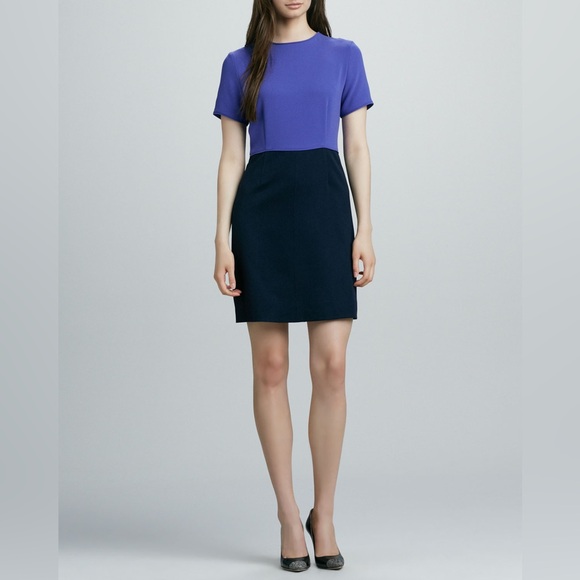 Marc Jacob purple navy 2 tone dress - Picture 1 of 8
